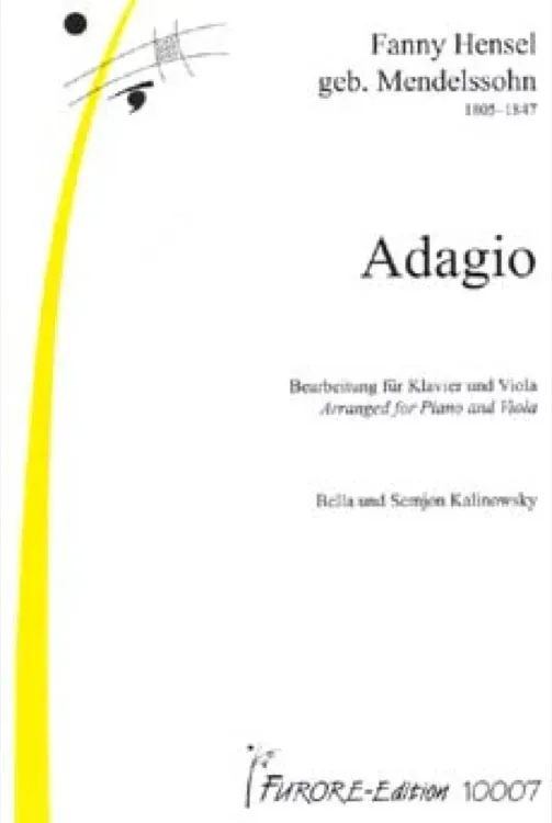 Furore Edition Adagio for Viola and Piano Noten für Bratsche und Klavier