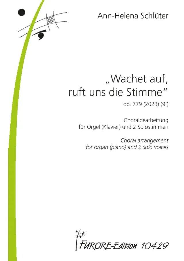 Furore Edition Schlüter Wachet auf op. 779 Noten Orgel Trio