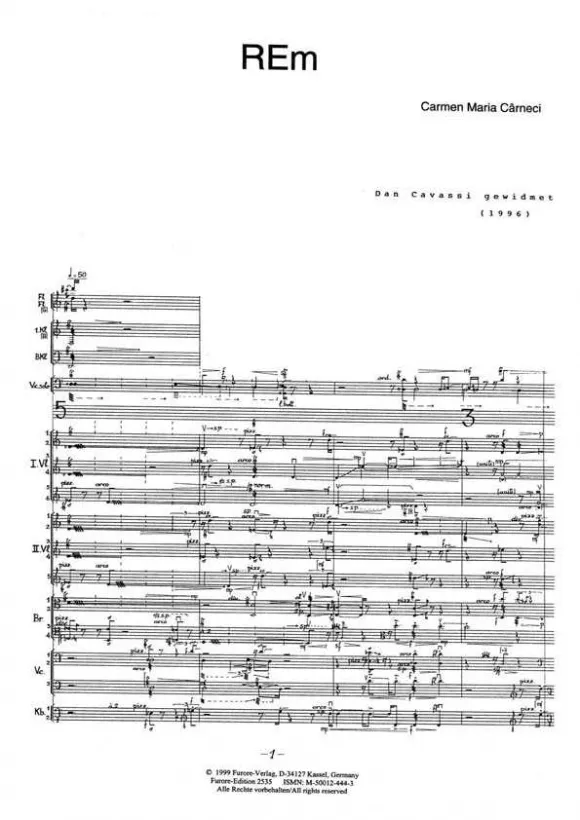 Furore Edition REm Violoncello Kammerorchester Partitur schwer