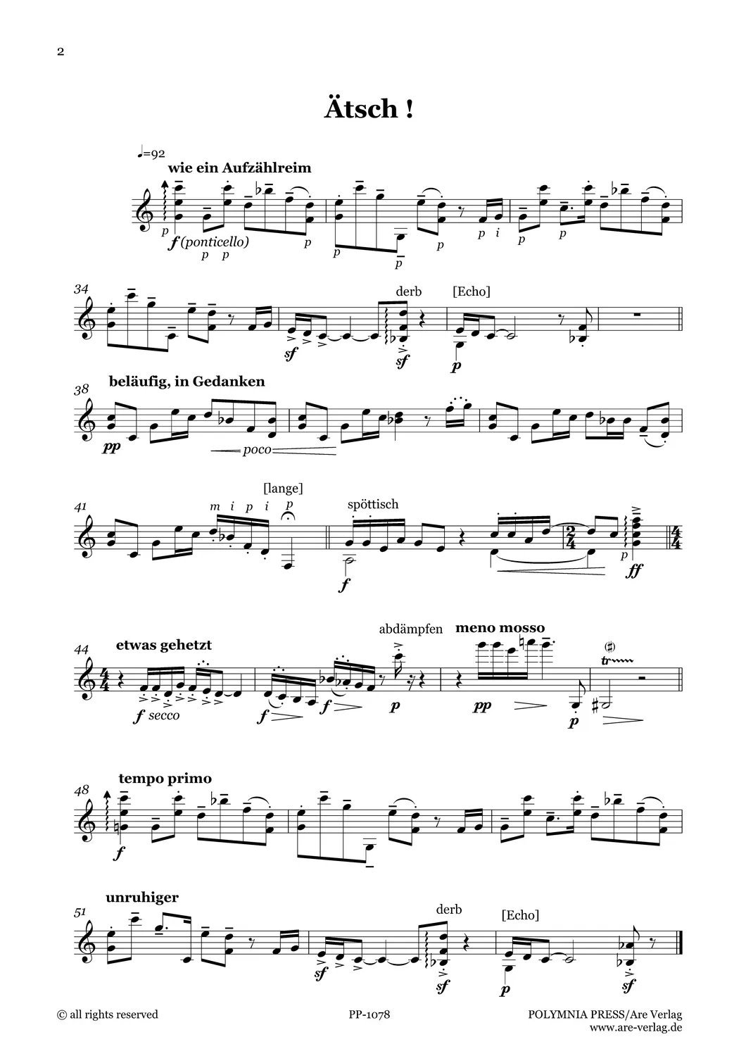 Are Musik Verlag bubbles Gitarrennoten 5 Stücke
