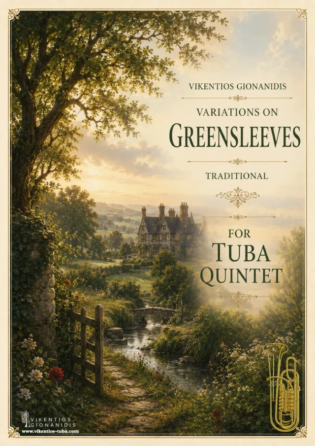 Vikentios Gionanidis Variations on Greensleeves Noten Tubaquintett