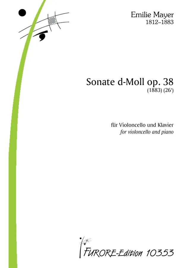 Furore Edition Sonate d-Moll op. 38 Noten Cello Klavier