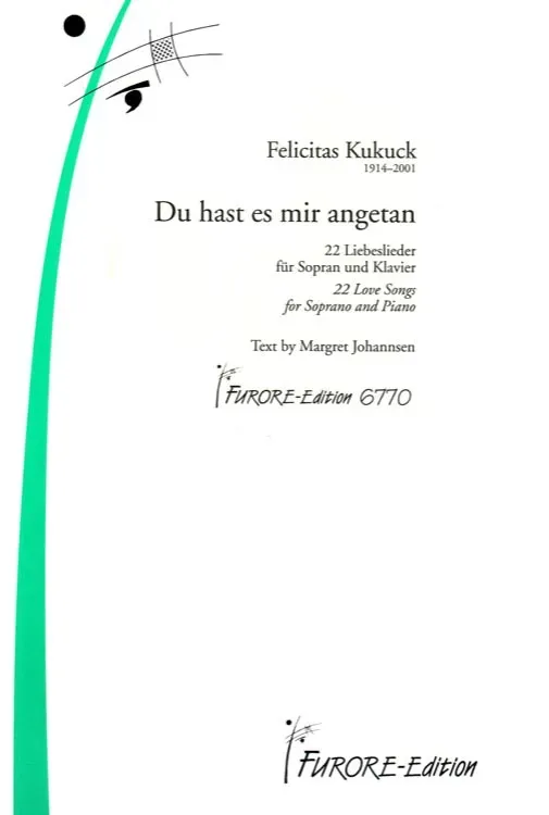 Furore Edition Du hast es mir angetan Lieder Sopran Klavier