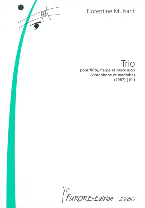 Furore Edition Trio Flöte Harfe Percussion Partitur Stimmen