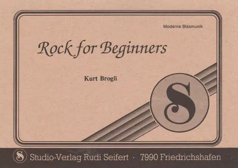 Studio-Verlag Rudi Seifert Rock for Beginners Blasmusiknoten Große Blasmusik