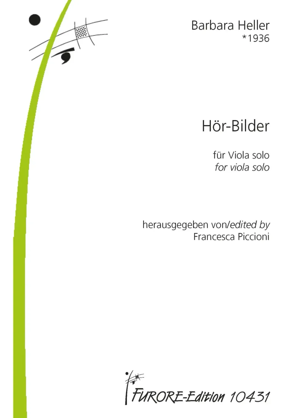 Furore Edition Hör-Bilder für Viola solo Noten