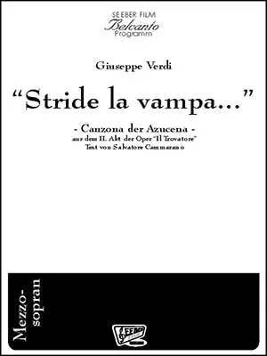 Seeber Film Verlag Stride la vampa Noten Blasorchester Mezzosopran