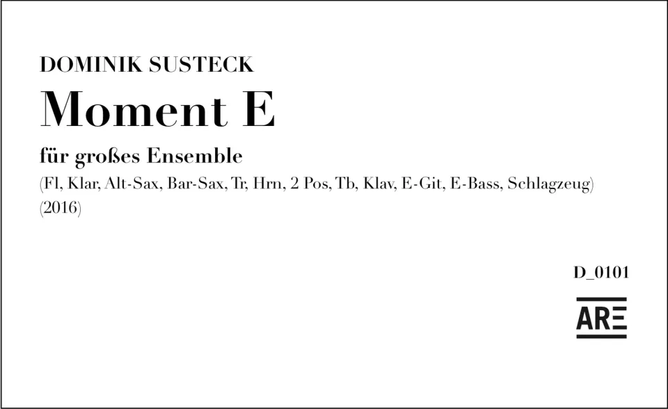 Are Musik Verlag Moment E Noten großes Ensemble