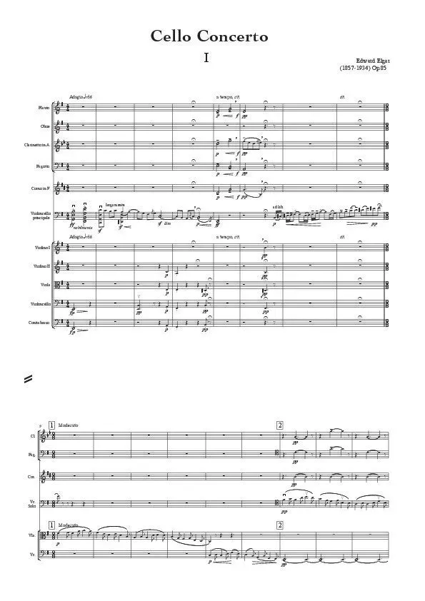 Artaria AEGC21 Elgar Cellokonzert op. 85 Noten e-Moll 31 Min