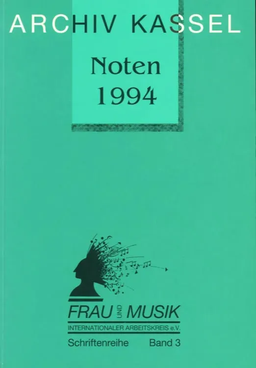 Furore Edition Archiv Kassel Noten 1994 Ergänzungsband Katalog
