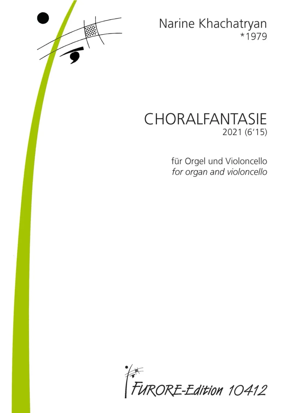 Furore Edition Choralfantasie Noten Orgel Violoncello