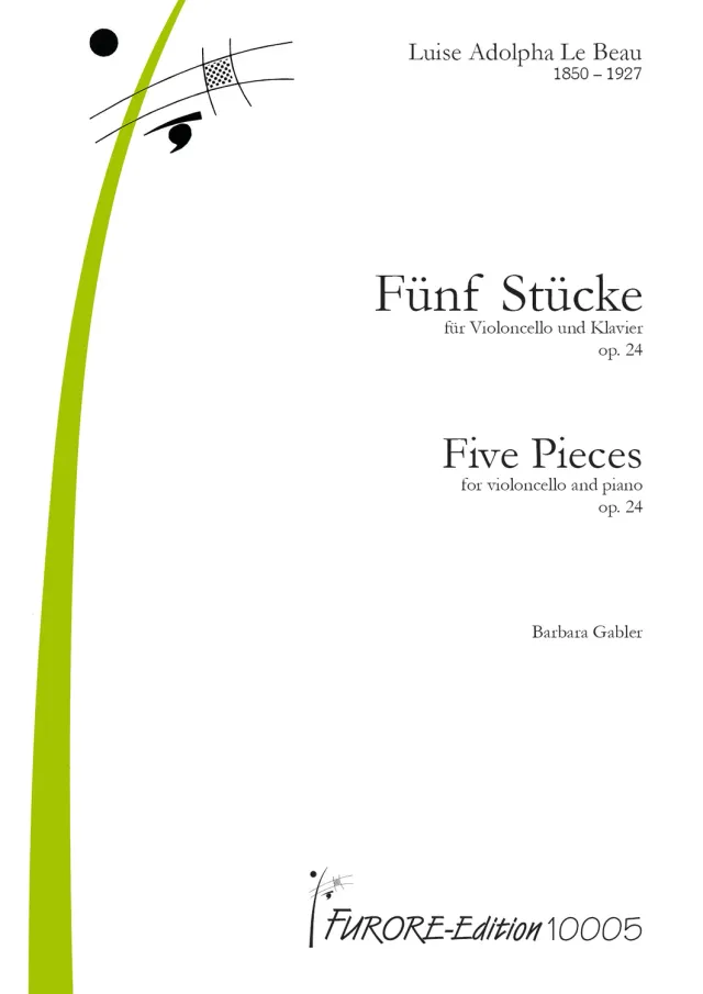 Furore Edition Fünf Stücke Violoncello Klavier op. 24 Noten