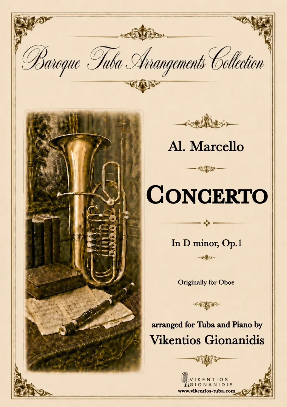 Vikentios Gionanidis Concerto Noten für Tuba und Klavier