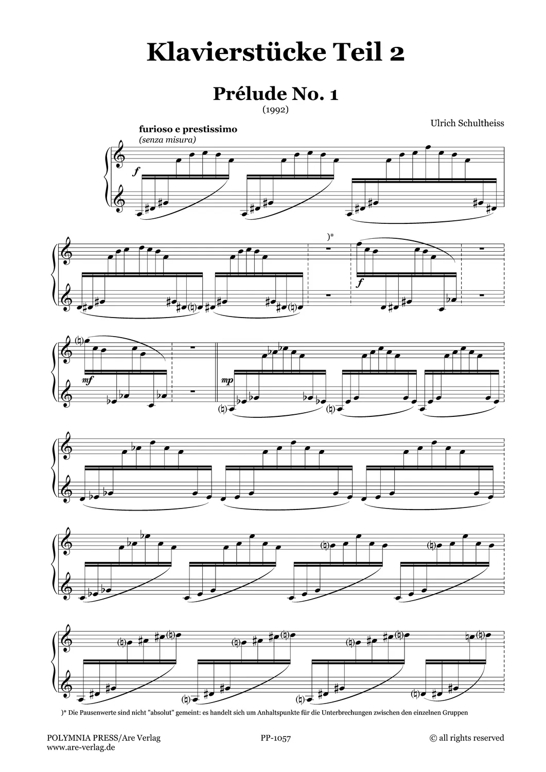 Are Musik Verlag Schultheiss Klavierstücke Teil 2 Klaviernoten