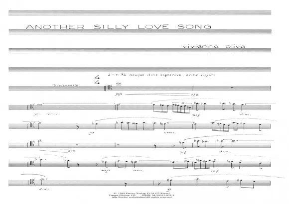 Furore Edition Another Silly Love Song Partitur Cello Ensemble