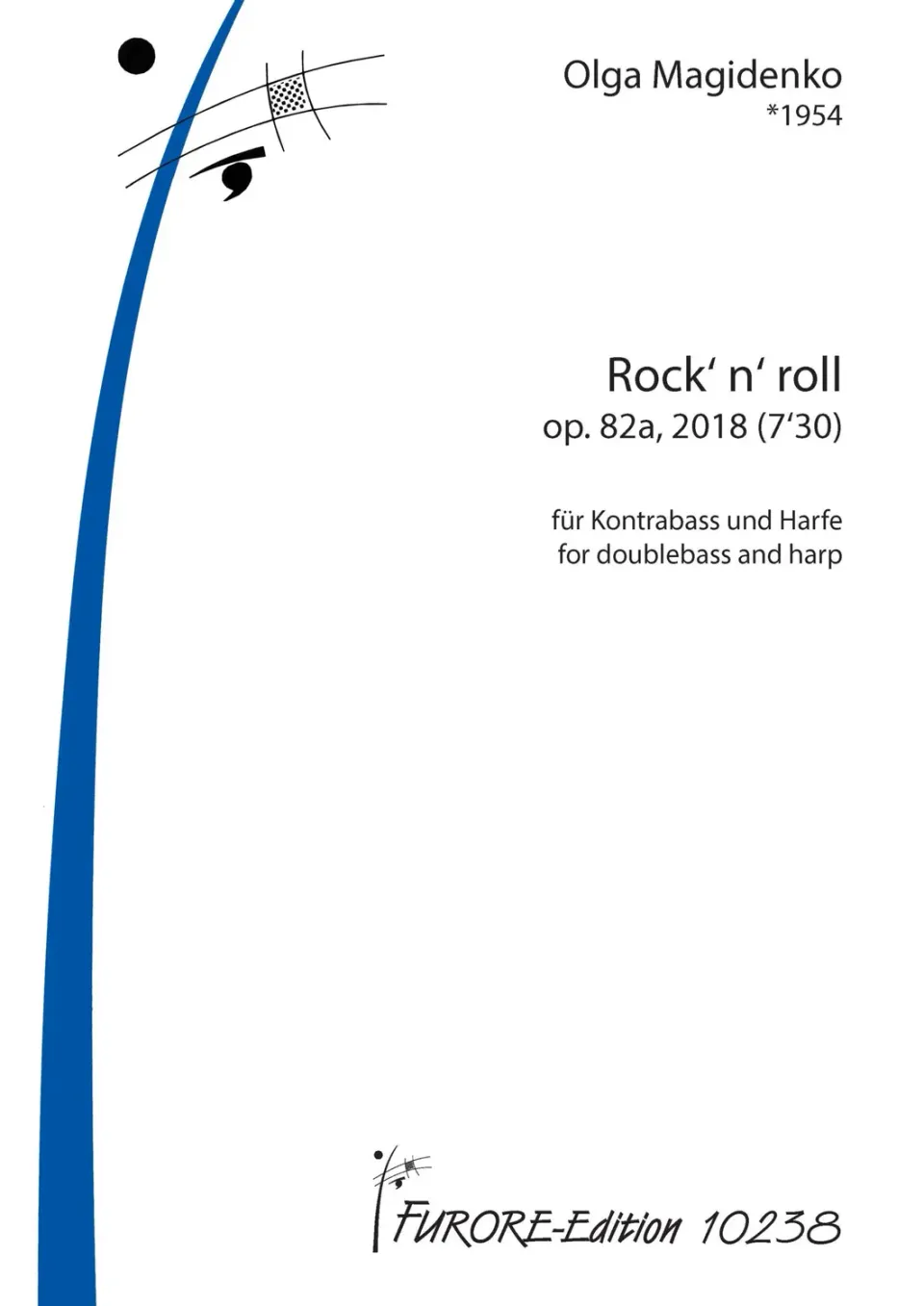 Furore Edition Rock‘ n‘ roll für Kontrabass und Harfe op. 82a