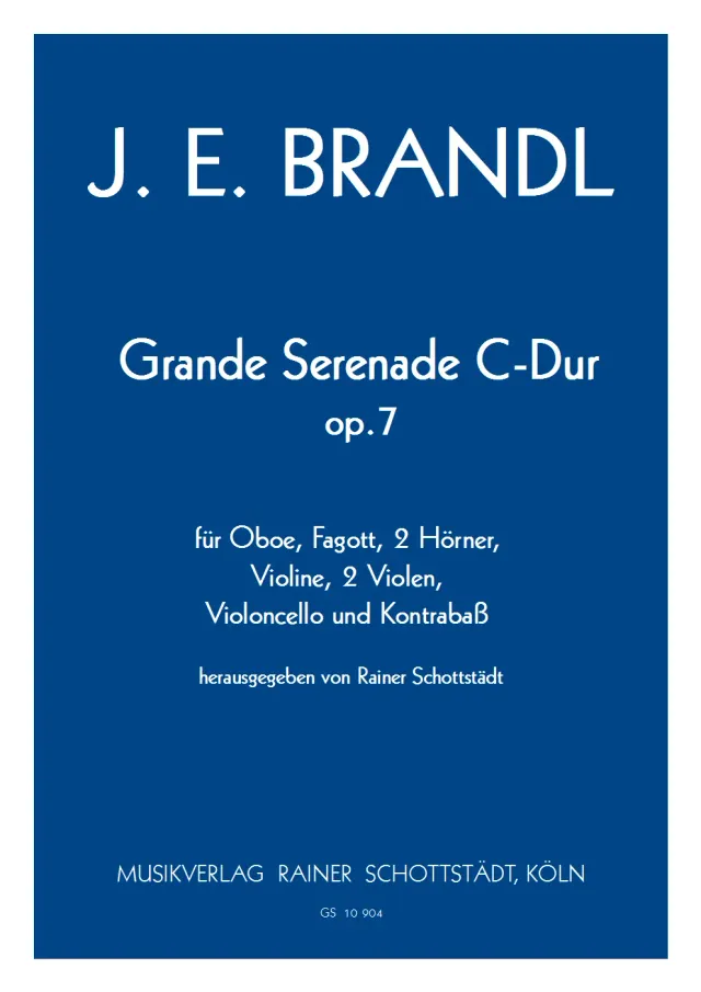 Musikverlag Rainer Schottstädt Grande Serenade C-dur op.7 Noten Nonett