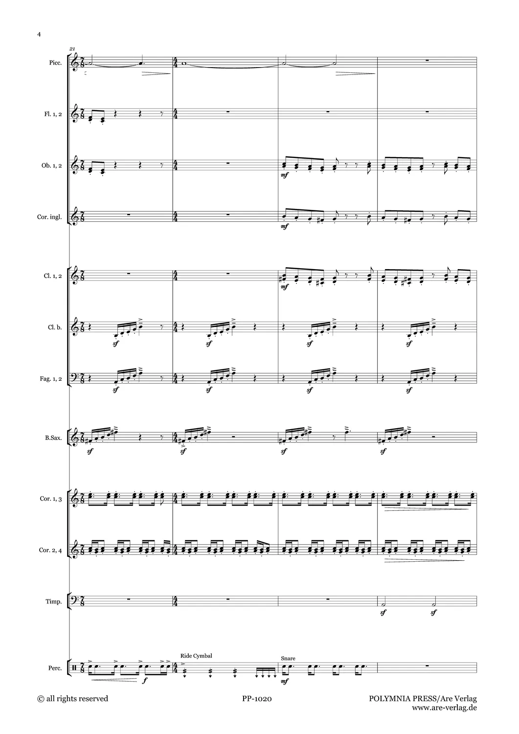 Are Musik Verlag Ulrich Schultheiss „Les Métropolitains“ Noten Blasorchester