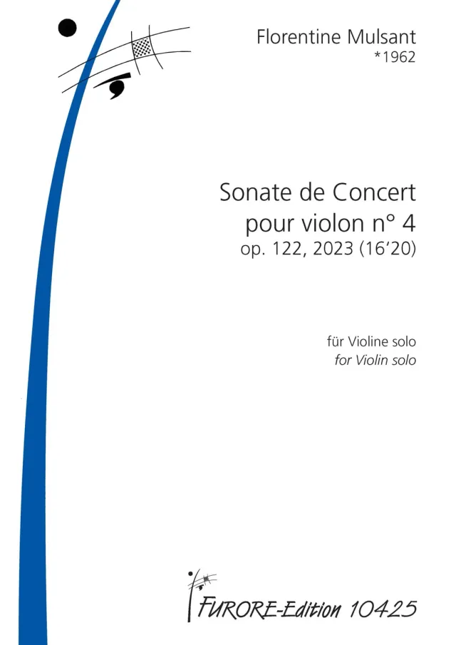 Furore Edition Concert Sonata Violin No.4 op.122 Noten