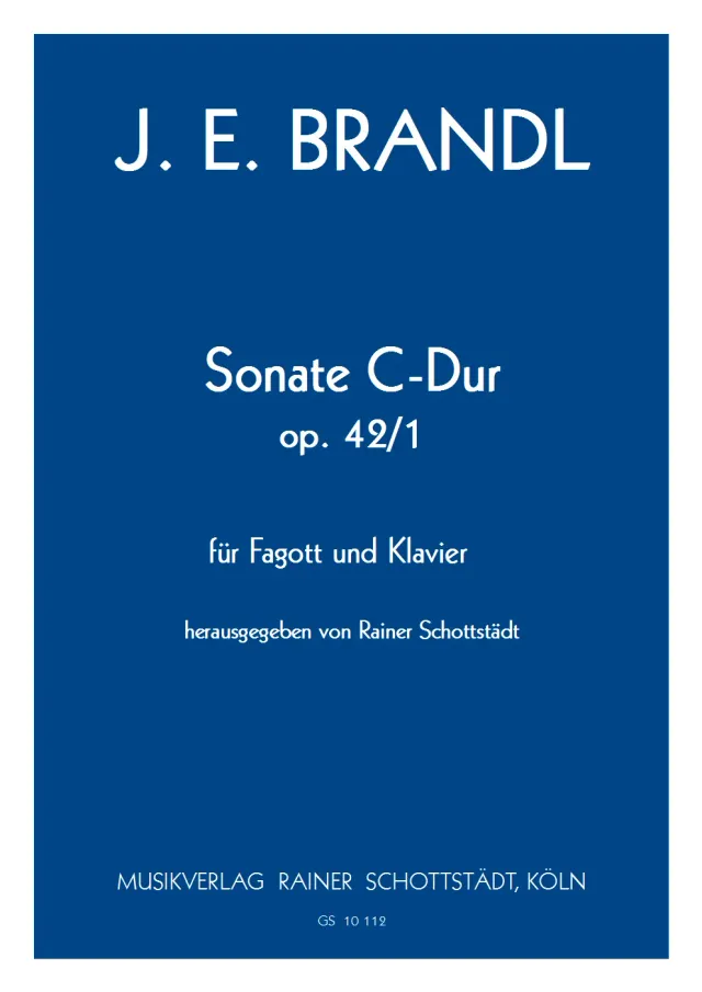 Musikverlag Rainer Schottstädt Sonate C-dur op.42/1 Noten Fagott Klavier