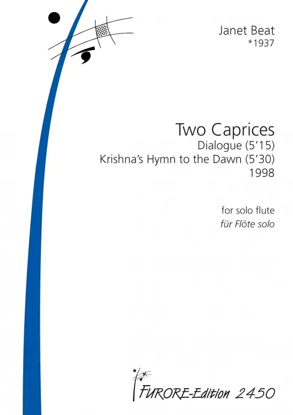 Furore Edition Two Caprices for solo flute Flötennoten Partitur