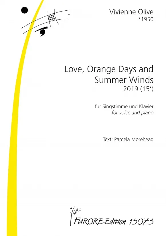 Furore Edition Love, Orange Days and Summer Winds Liedzyklus für Singstimme und Klavier