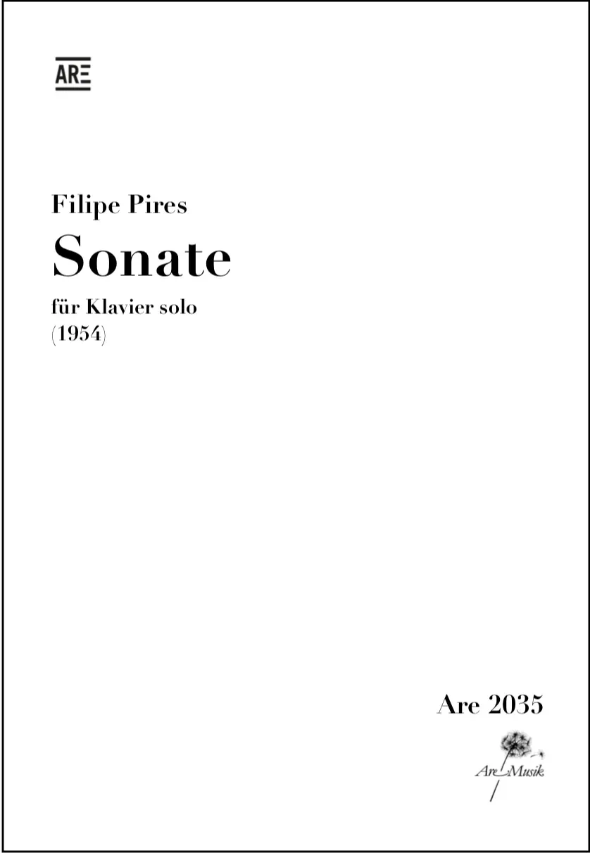 Are Musik Verlag Filipe Pires Sonate 1954 Klaviernoten solo