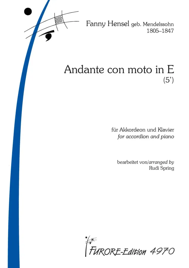 Furore Edition Andante con moto E Klavier Akkordeon Noten