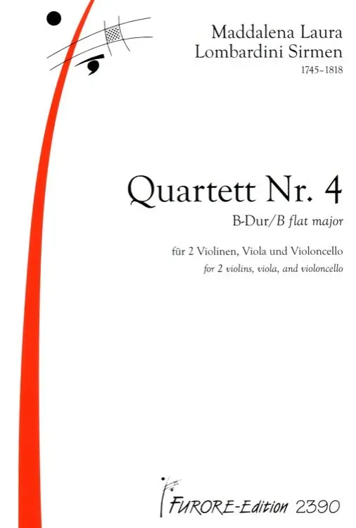 Furore Edition Streichquartett Nr. 4 B-Dur Partitur Stimmen