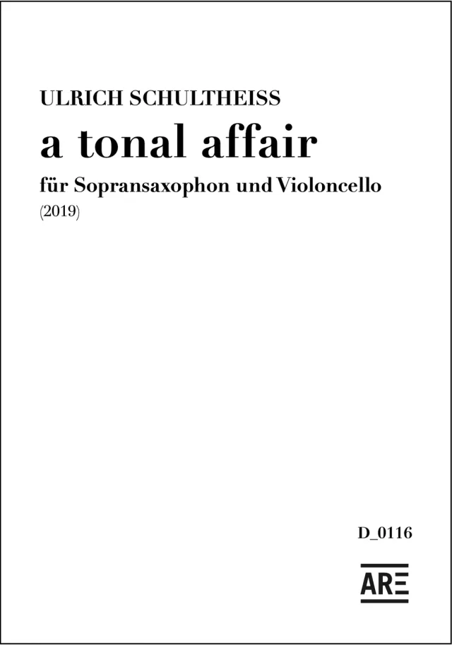 Are Musik Verlag a tonal affair Noten Saxophon Cello