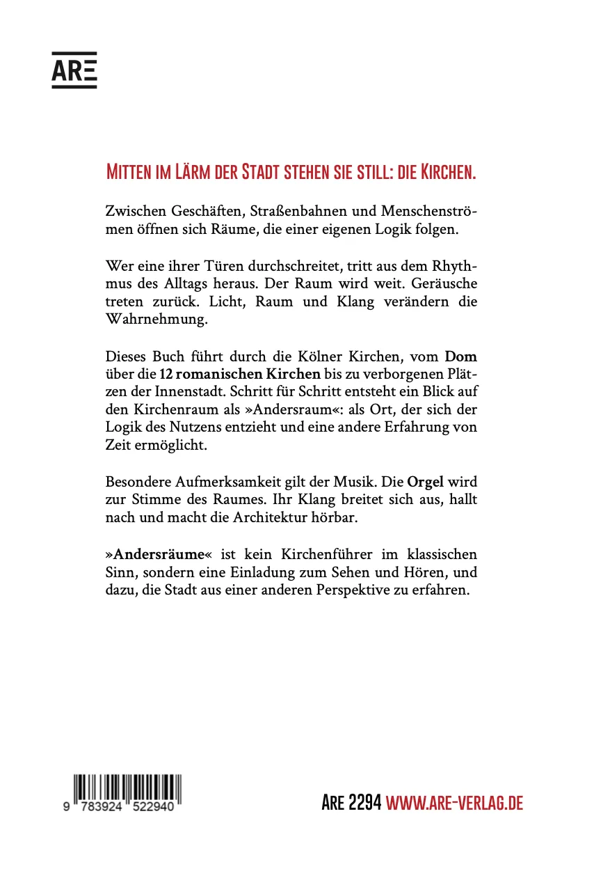 Are Musik Verlag Susteck Andersräume Buch