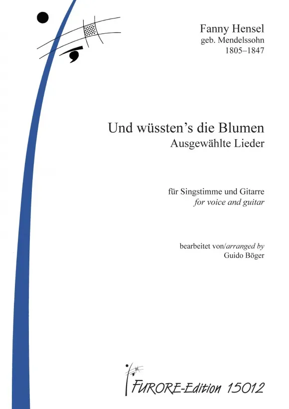 Furore Edition Hensel Und wüssten’s die Blumen Noten Gesang Gitarre