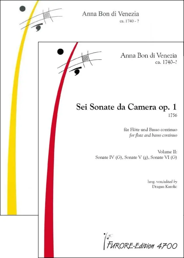 Furore Edition Sonaten für Flöte op. 1 Vol. 1 Volume I + II, Sonaten 1–6