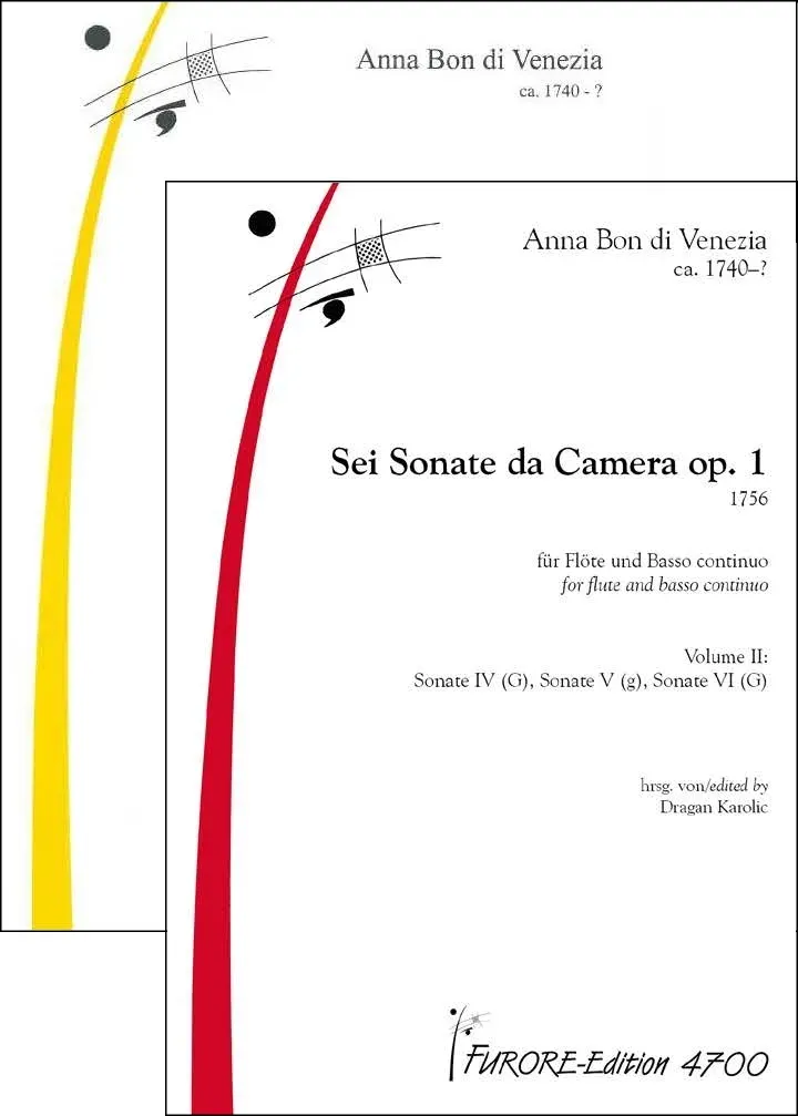 Furore Edition Sonaten für Flöte op. 1 Vol. 1 Volume I + II, Sonaten 1–6