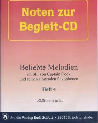 Studio-Verlag Rudi Seifert Beliebte Melodien 4 Noten Begleit-CD