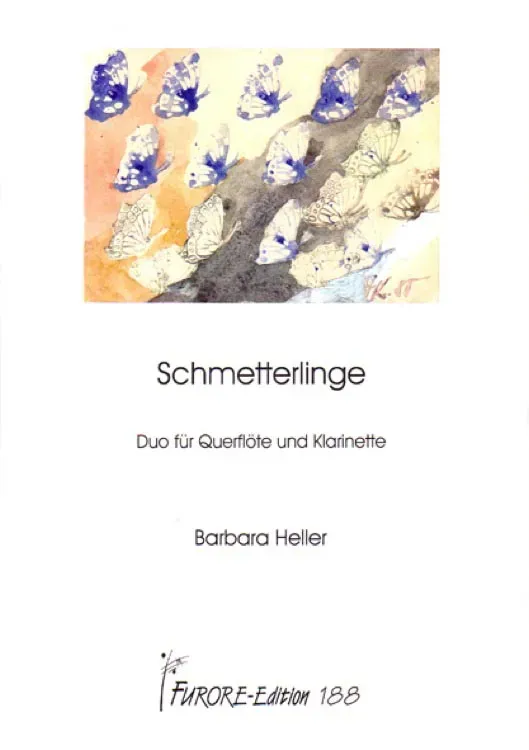 Furore Edition Schmetterlinge Partitur und Stimme für Flöte und Klarinette