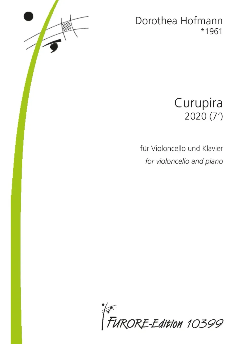Furore Edition Curupira Noten Violoncello Klavier
