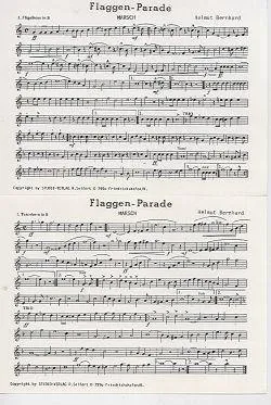 Studio-Verlag Rudi Seifert Flaggenparade Noten Große Blasmusik B-Ware