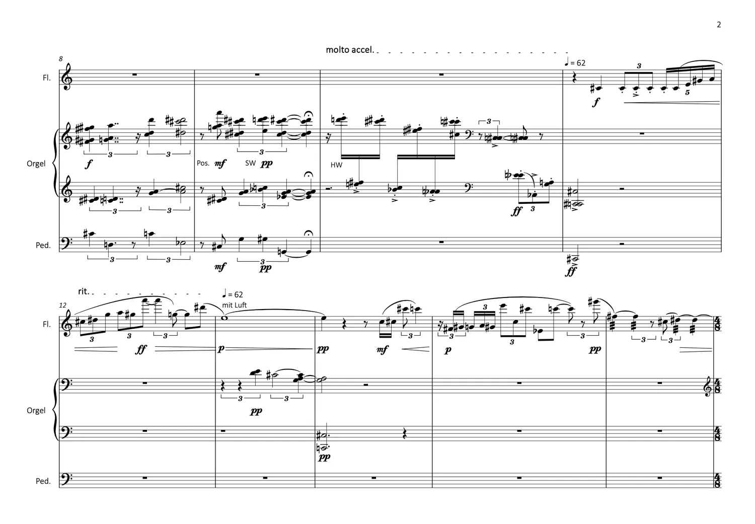 Are Musik Verlag Rummler Wandlungen Noten für Flöte und Orgel