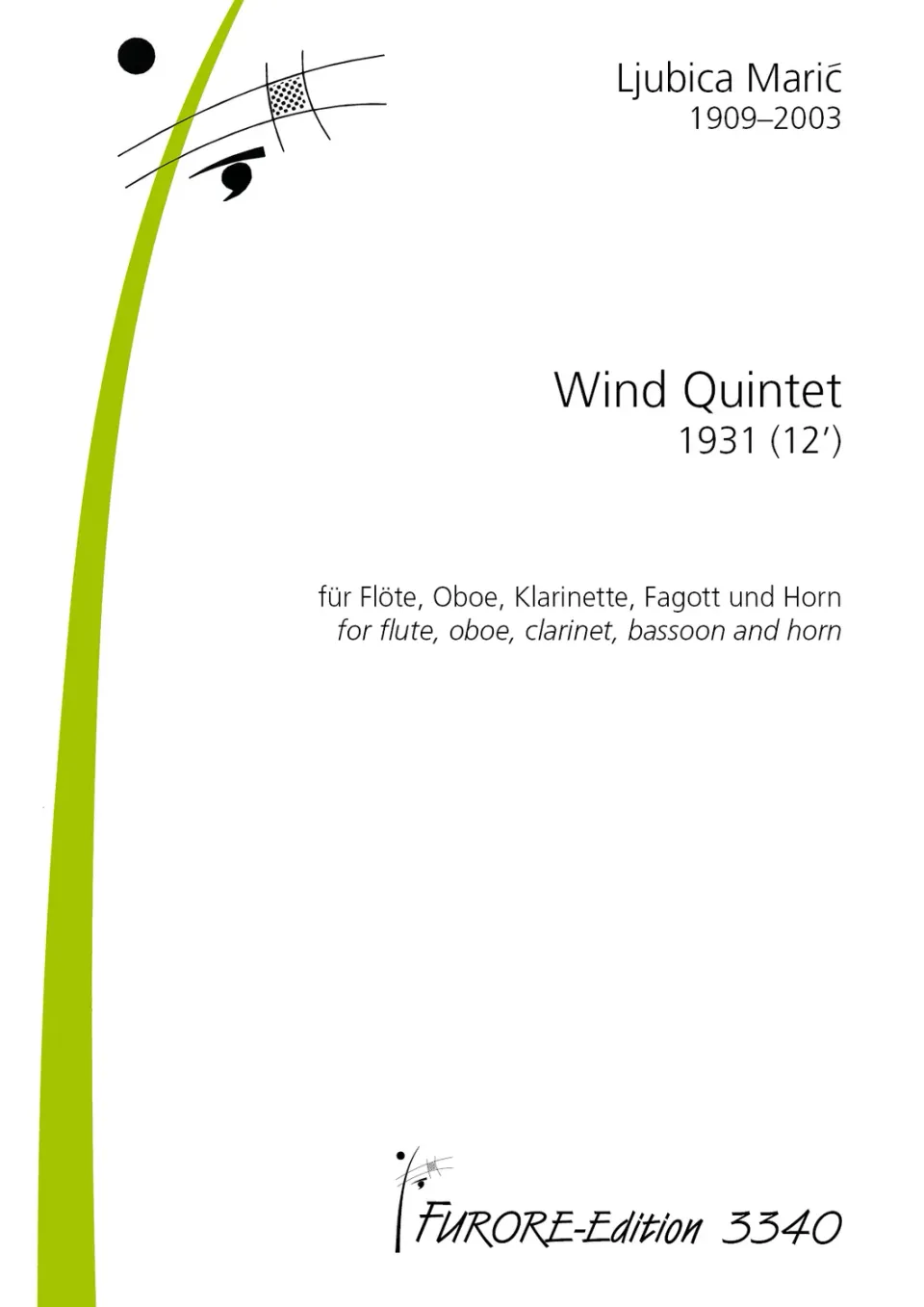Furore Edition Wind Quintet für Bläserquintett