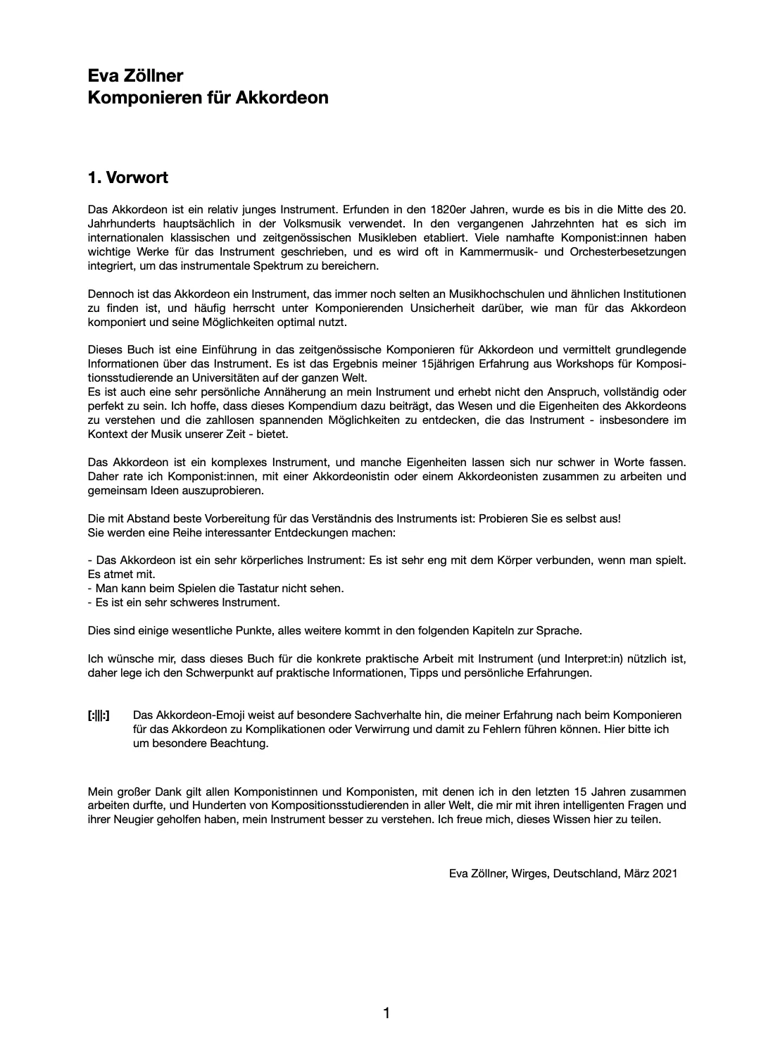 Are Musik Verlag Eva Zöllner Komponieren für Akkordeon Instrumentalschule