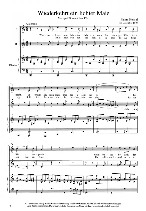 Furore Edition Duets vol. 1 Duette für Sopran und Klavier