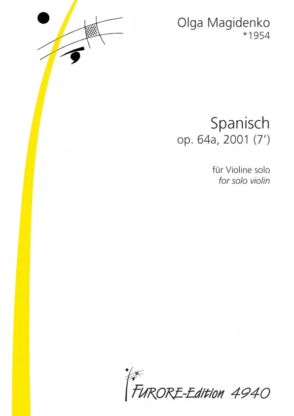 Furore Edition Spanisch op. 64a Noten Violine solo 7 Min
