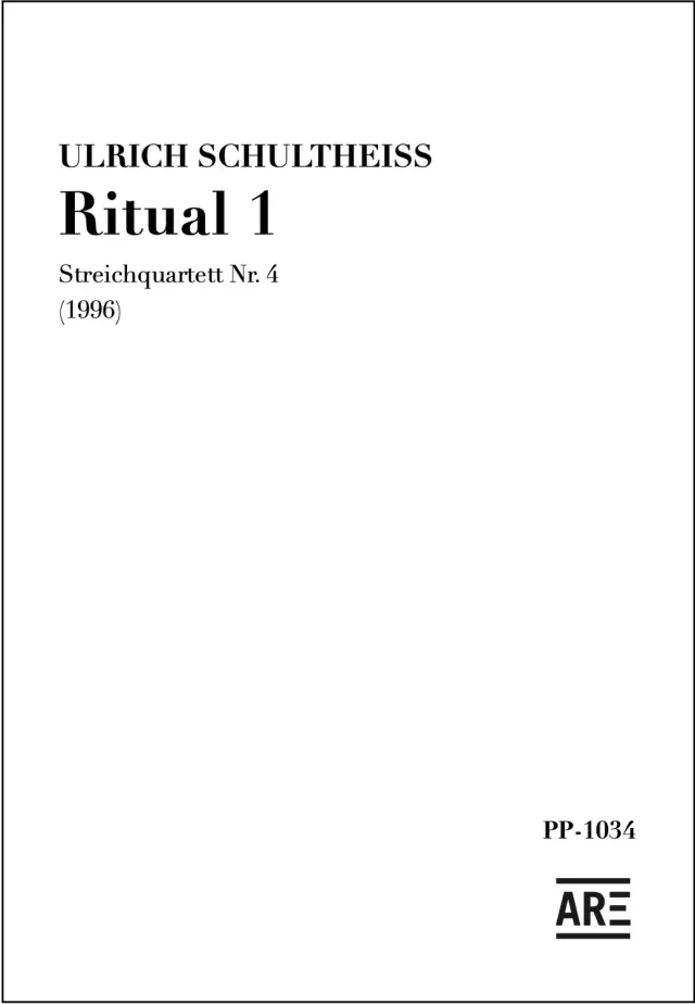 Are Musik Verlag Ritual 1 Streichquartett Noten 11 Min