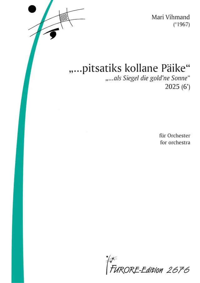 Furore Edition Vihmand Siegel goldne Sonne Orchesterpartitur