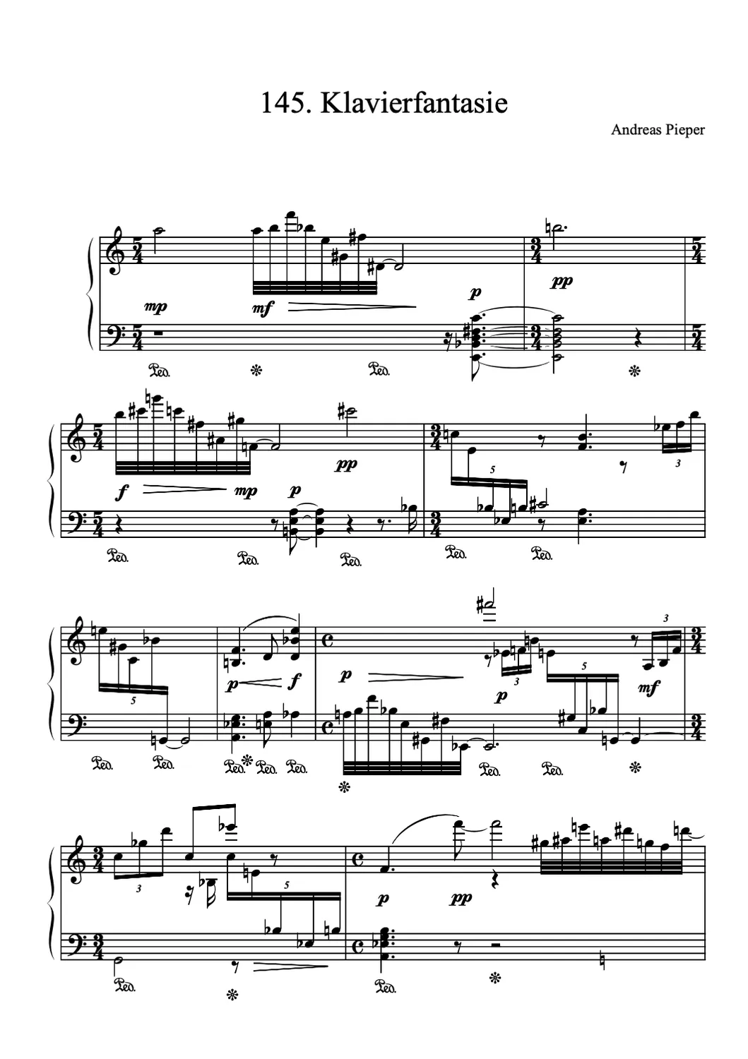 Are Musik Verlag Pieper Klavierfantasien Band 10 Klaviernoten