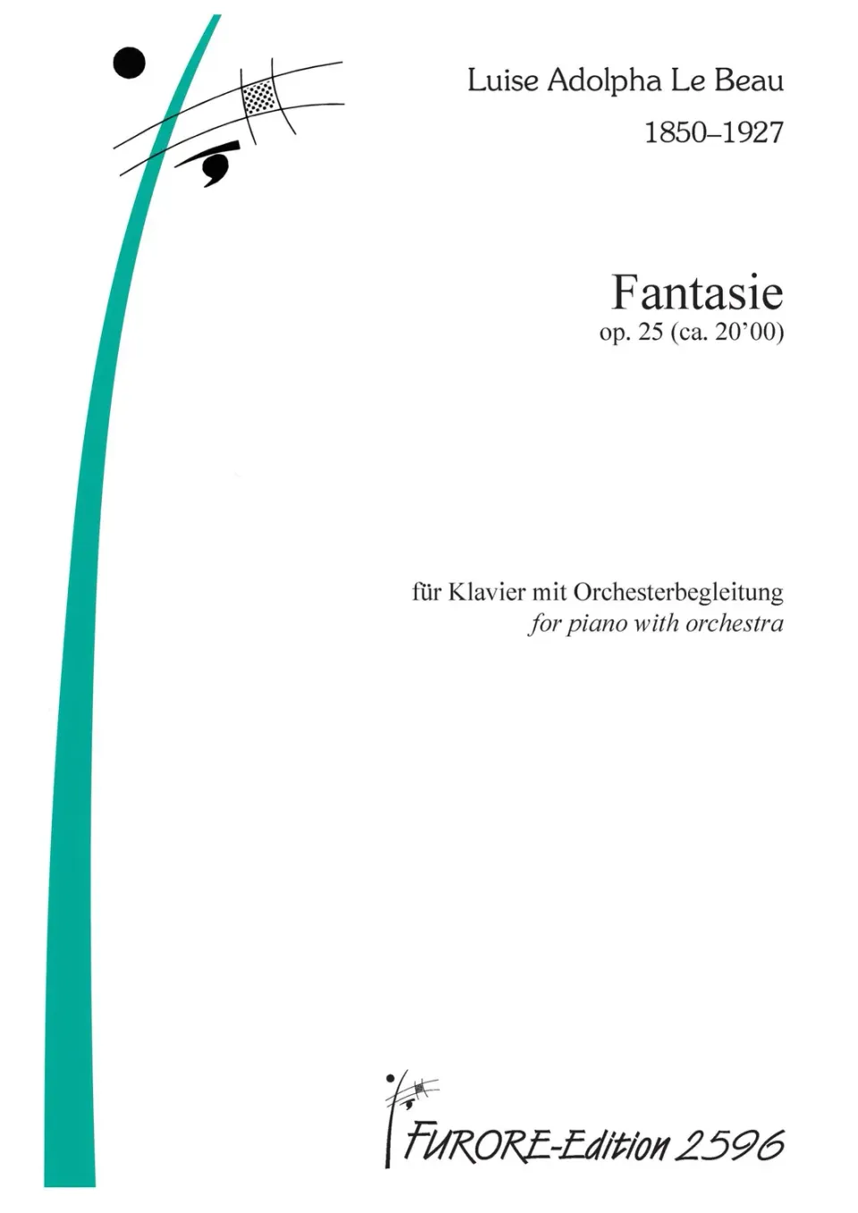 Furore Edition Fantasie op. 25 Aufführungsmaterial für Klavier und Orchester