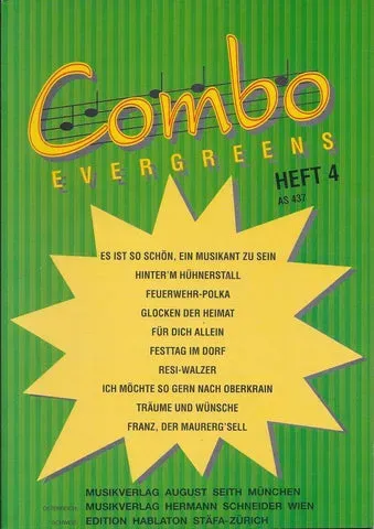 Studio-Verlag Rudi Seifert Combo Evergreens Heft 4 Noten