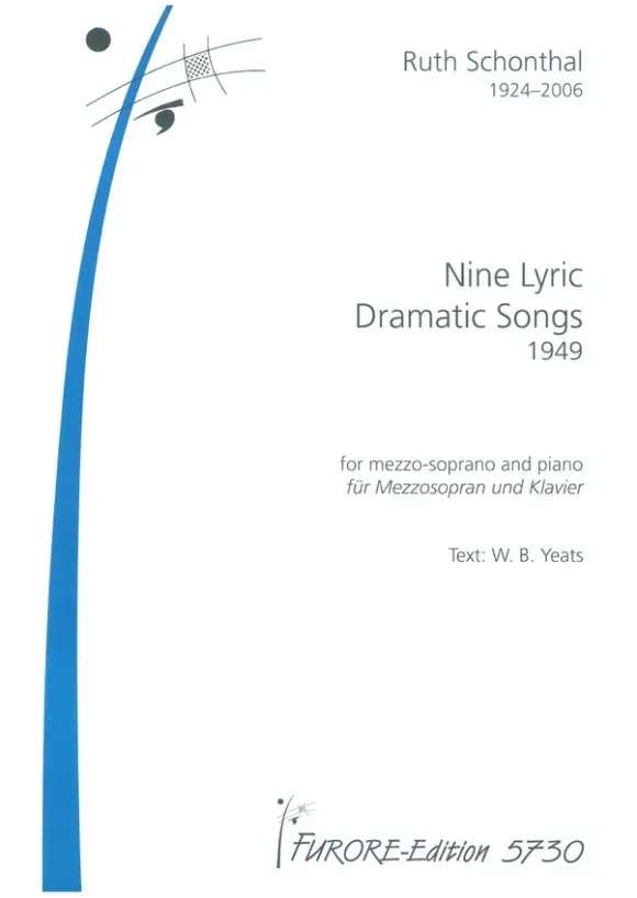 Furore Edition Nine lyric dramatic Songs Lieder für Mezzosopran und Klavier