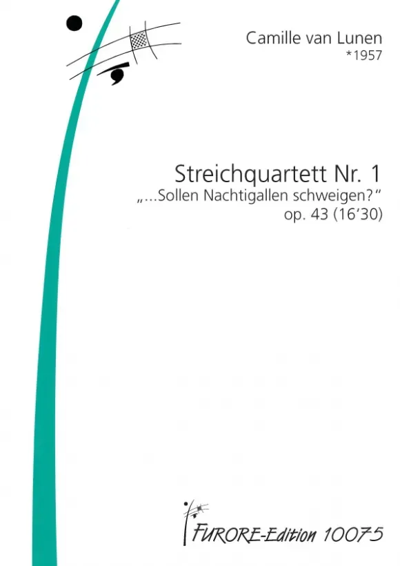 Furore Edition Streichquartett Nr. 1 op. 43 Partitur mit Stimmen